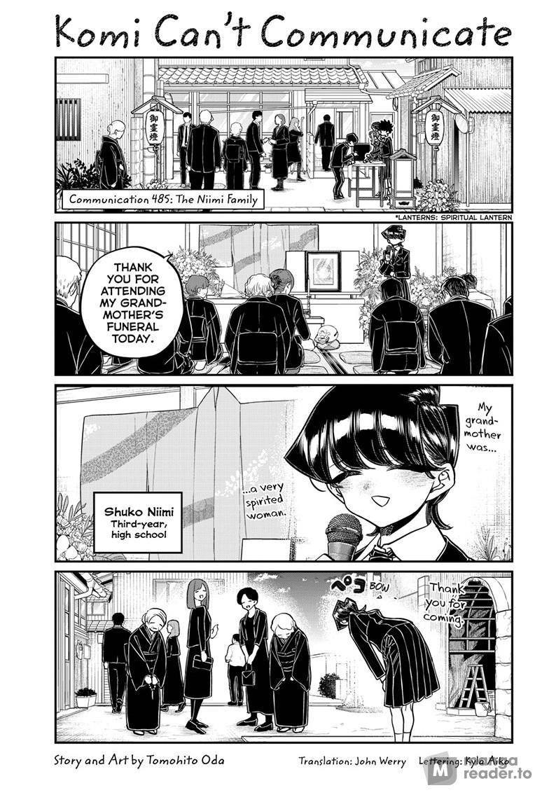 Komi Can’t Communicate, Chapter 485 image 1